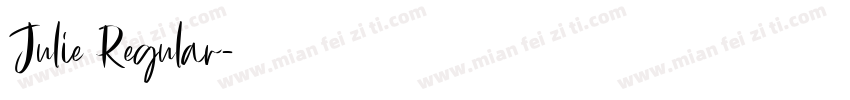 Julie Regular字体转换